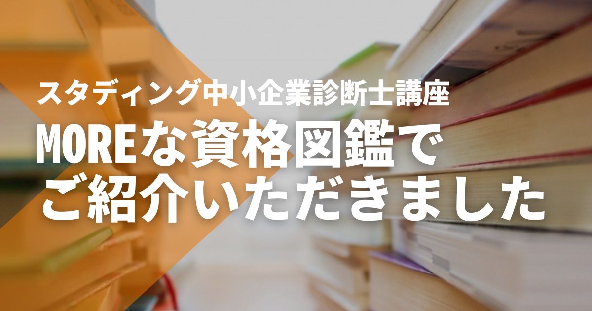 【MOREな資格図鑑】でSTUDYingをご紹介いただきました